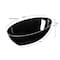 Smarty Had A Party 2 qt. Black Oval Plastic Serving Bowls (24 Bowls), 24PK 6902-CASE - alternate 2